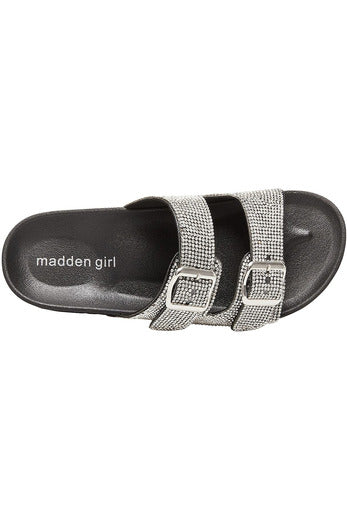 Madden Girl Women's Twila-R Embellished EVA Footbed Sandal | Madden girl,  Footbed sandals, Bling sandals