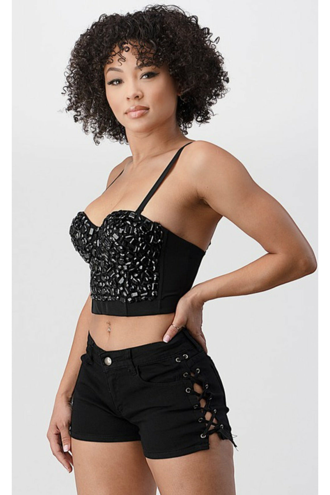 jeweled corset top