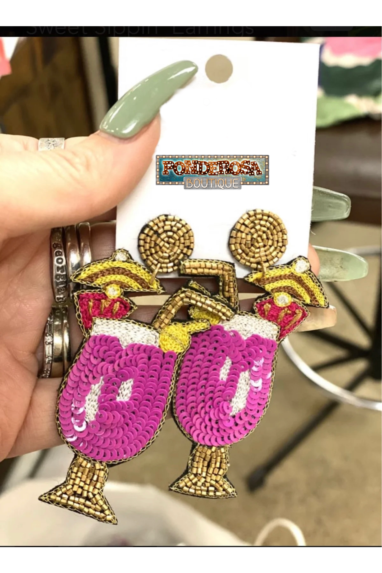 Pink Tahiti Earrings