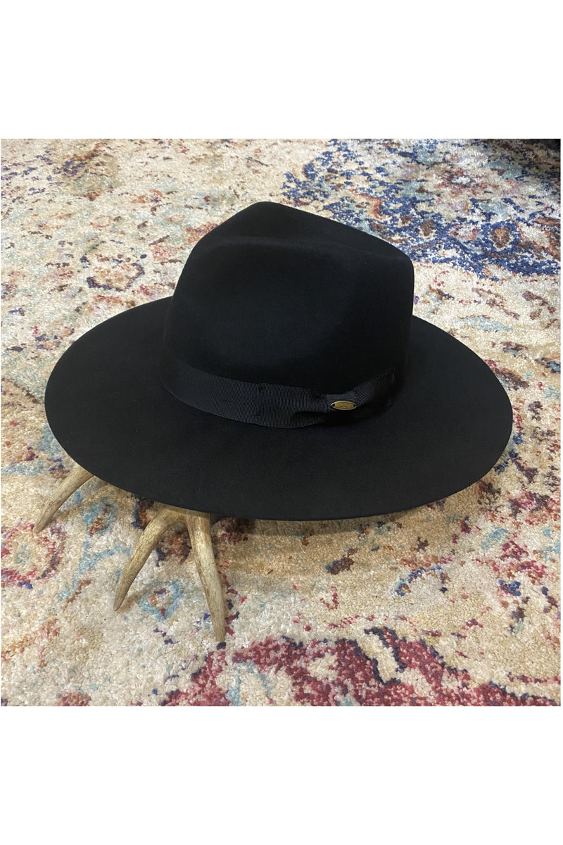 Black Wool Panama hat