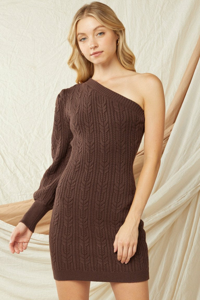Single Arm Sweater Dress