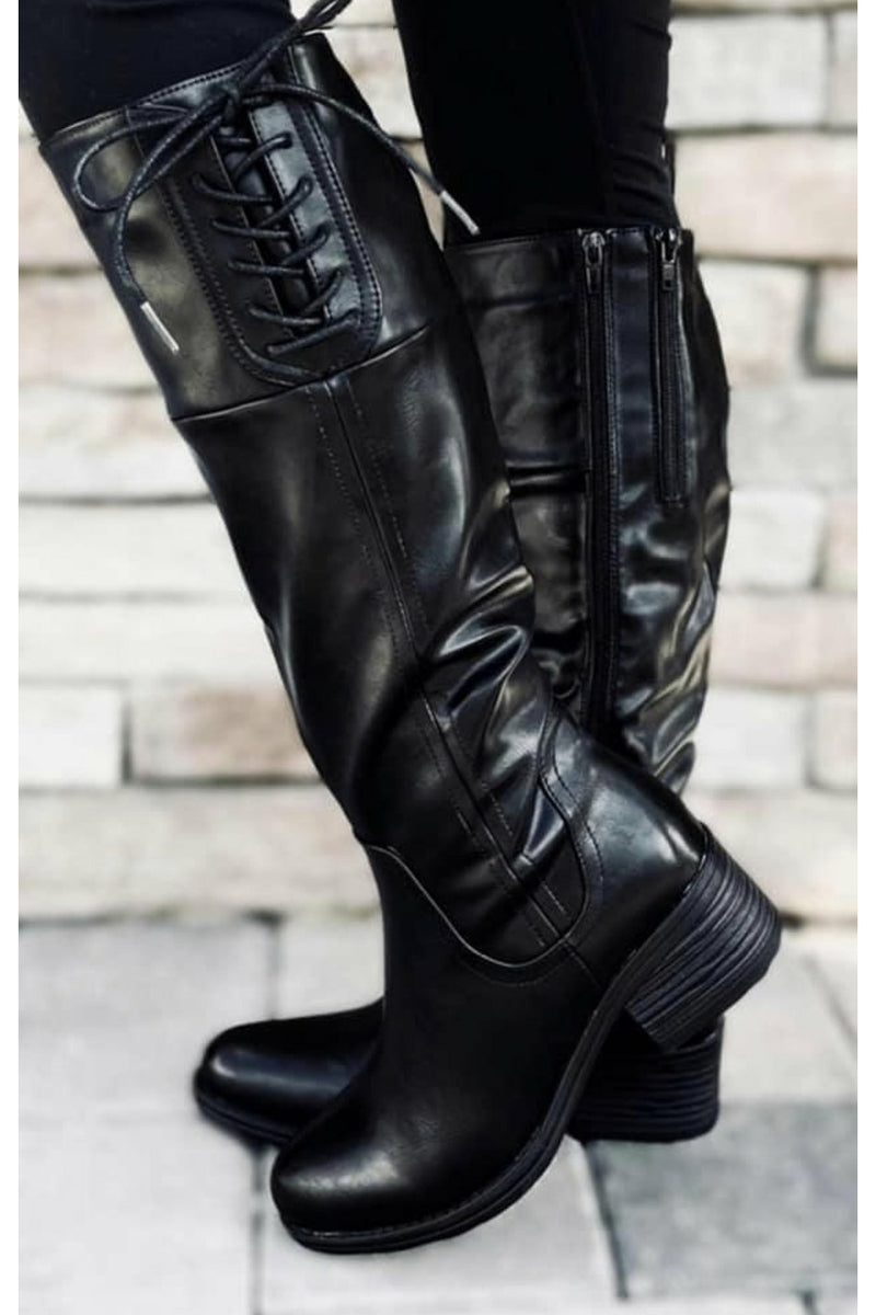 Cora Black Boots