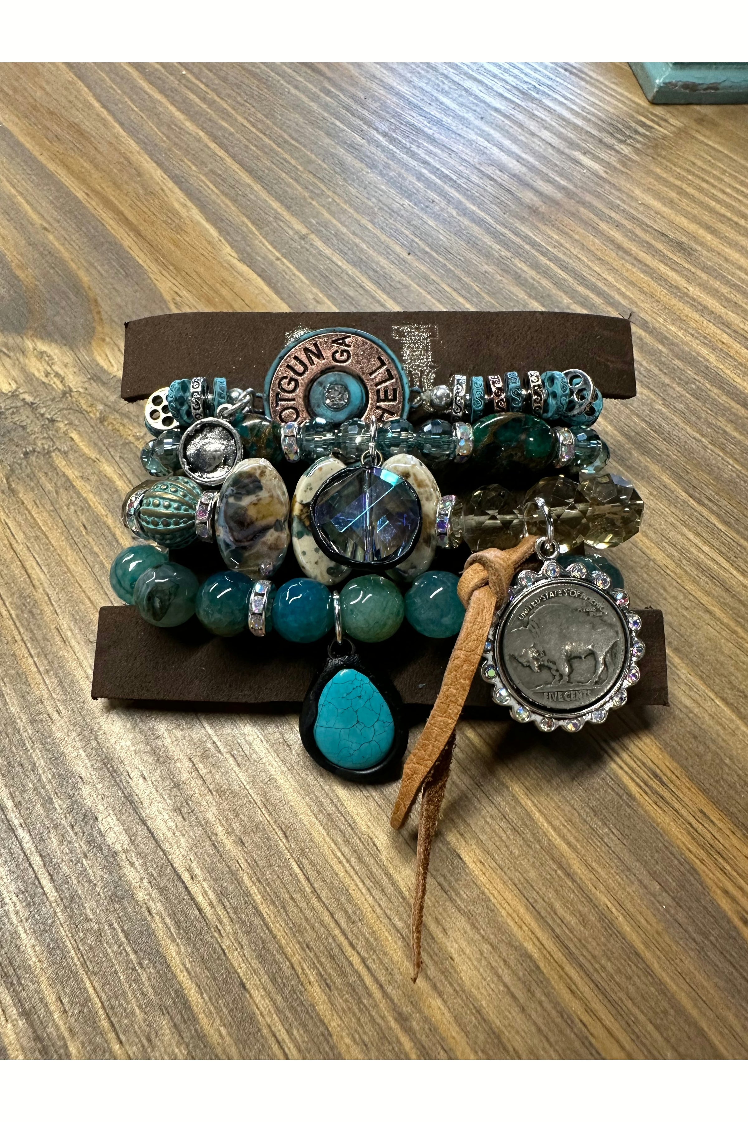 Turquoise Chunky Bracelet Set